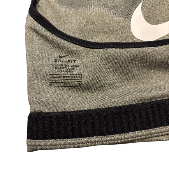 Nike Women's Victory Shape Sports Bra Grey Black- Size Medium - Picture 4 of 5